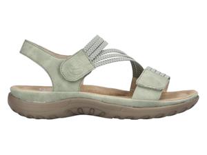 Rieker Sandalen zomerschoen, sandaal, keilhak, met elastieken