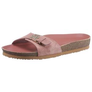 Pantoletten Tommy Hilfiger - Th Mule Sandal Slide FW0FW07071 Roasted Malt GSI