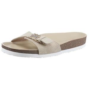 Pantoletten Tommy Hilfiger - Th Mule Sandal Suede FW0FW07071 Sandalwood RBT