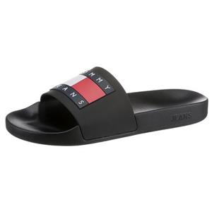 Tommy Hilfiger , Herren Pantoletten Pool Sliders in schwarz, Sandalen für Herren