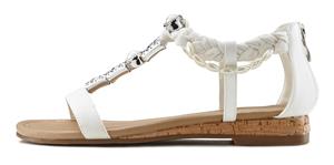Lascana Sandalen Sandalette, zomerschoen met sieraandeel VEGAN