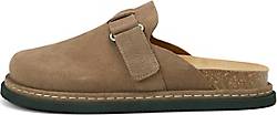 Marc O'Polo , Geschlossene Mules Aus Eldem Velours-Kalbsleder in mittelbraun, Sandalen für Herren
