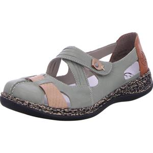 Rieker Klittenbandschoenen Gespschoen, slipper, zomerschoen met cut-outs