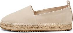 Marc O'Polo , Leder-Espadrilles Aus Softem Veloursleder in beige, Espadrilles für Damen