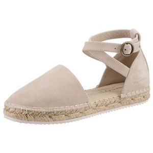 Marc O'Polo , Espadrilles-Sandalen Aus Softem Ziegen-Veloursleder in beige, Espadrilles für Damen