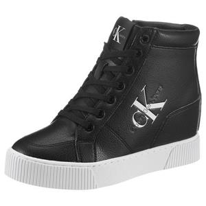 calvinkleinjeans Sneakers Calvin Klein Jeans - Hidden Wedge Cupsole Laceup YW0YW00771 Black/Silver 0GP