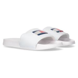 Tommy Hilfiger Pantolette "FLAG POOL SLIDE WHITE", als Pool-Slides tragbar