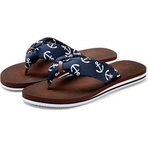 Lascana Badslippers , teenslippers met maritieme ankerprint veganistisch