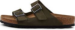 Su&egrave;de lederen slippers Birkenstock Arizona