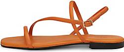 Marc O'Polo , Riemchen-Sandale Aus Softem Kalbsleder in orange, Sandalen für Damen