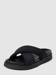 Marc O'Polo, Pantolette Mit Weich Gepolsterten Lycra-Riemen in schwarz, Sandalen für Damen