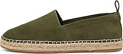 Marc O'Polo , Leder-Espadrilles Aus Softem Veloursleder in mittelgrün, Sandalen für Herren