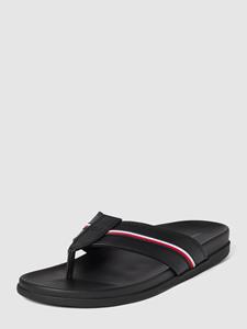 Tommy Hilfiger , Zehentrenner Toe Post Sand in schwarz, Sandalen für Herren