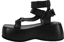 Ekonika , Sandalen Sandalen Mit Massiver Sohle in schwarz, Sandalen für Damen