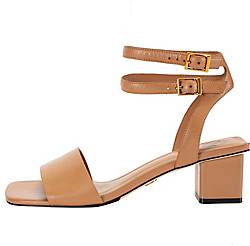 Ekonika , Sandaletten Mit Doppeltem Knöchelriemchen in mittelbraun, Sandalen für Damen