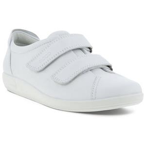 Ecco Soft 2.0 leren dames sneakers wit