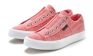 Elbsand Slip-on sneakers uit textiel, comfortabele elastische inzet, lage schoen, casual schoen, slipper