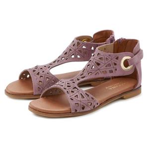 Lascana Sandalen Sandalette, zomerschoen van hoogwaardig leer met uitsparingen