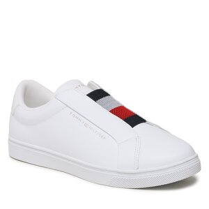 tommyhilfiger Sneakers Tommy Hilfiger - Elastic Slip On Sneaker FW0FW07032 White