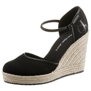Calvin Klein Jeans Spangenpumps "SOPHIE 7T", mit Bastbesatz