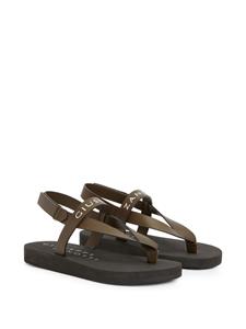 Giuseppe Zanotti Khais sandalen met logoprint - Groen