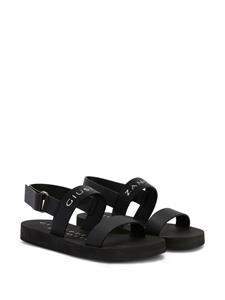 Giuseppe Zanotti Sandalen met logoband - Zwart