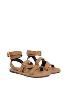 Giuseppe Zanotti Aymon suède sandalen - Bruin
