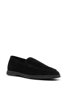 Scarosso Loafers met suède afwerking - Zwart