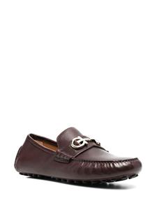 Ferragamo Loafers met horsebitdetail - Bruin