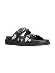 Toga Virilis studded sandals - Zwart