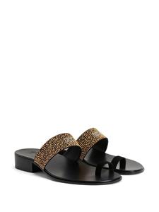 Giuseppe Zanotti Emerick sandalen met studs - Zwart