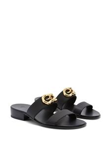 Giuseppe Zanotti Gregorie leren sandalen - Zwart