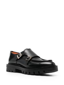 Santoni Loafers met gespsluiting - Zwart