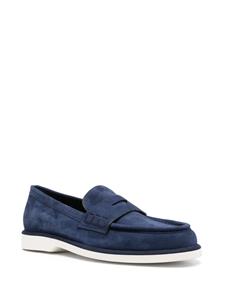 Santoni Loafers met ronde neus - Blauw