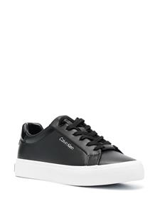 Calvin Klein Vulc Nano Fox leren sneakers - Zwart