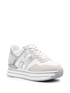 Sneakers met plateauzool - Grijs