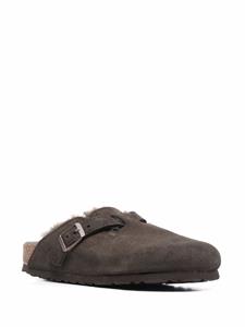 Birkenstock Boston lammy muiltjes - Groen