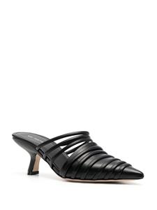 Vic Matié Leren sandalen - Zwart