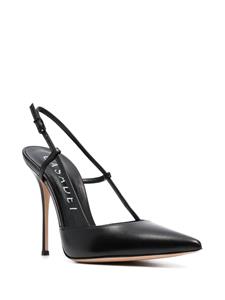 Casadei Leren slingback pumps - Zwart