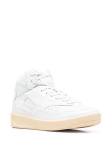 Jil Sander Basket leren sneakers - Wit