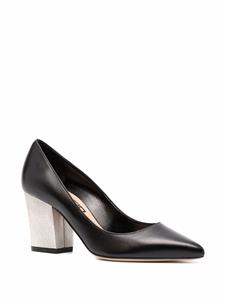 Sergio Rossi Nappa Seventy pumps met blokhak - Zwart