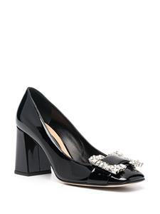 Sergio Rossi Gelakte pumps - Zwart