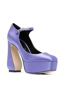 Sergio Rossi Pumps met plateauzool - Paars