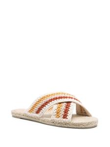 Castañer Espadrilles met gekruist bandje - Beige