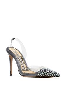 Alexandre Vauthier Slingback pumps verfraaid met stras - Wit