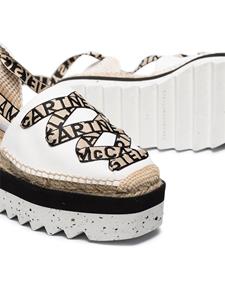 Stella McCartney Gaia espadrilles met veters - Wit