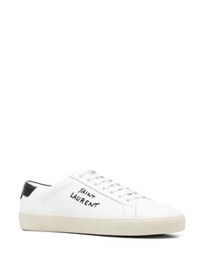 Saint Laurent Sneakers met geborduurd logo - Wit