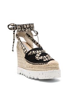 Stella McCartney Gaia Canvas espadrilles - Zwart