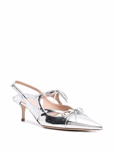 Scarosso x Paula Cademartori Cinderella leren pumps - Zilver