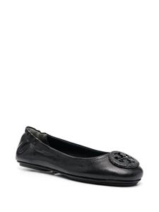 Tory Burch Leren ballerina's - Zwart